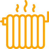 Warm radiator graphic design